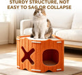 PurrPour Corner Cat House — Stackable Felt Cave