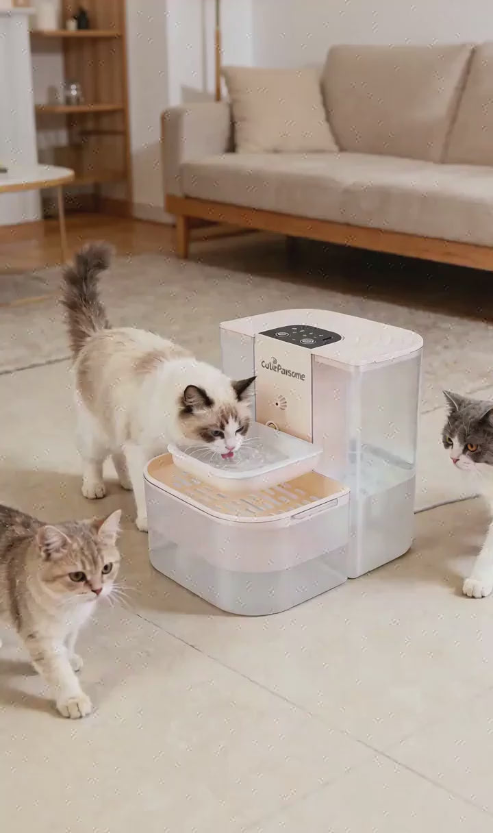 PurrPour Cordless Cat Water Dispenser — 4.5L, No Filters to Replace